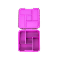 Montii Bento Style Lunchbox - Montii Bento Five - Magenta Glitter - Montii Glitter Lunchbox NZ