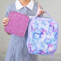 Montii Bento Style Lunchbox - Montii Bento Five - Magenta Glitter - Montii Glitter Lunchbox NZ