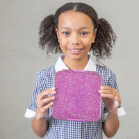 Montii Bento Style Lunchbox - Montii Bento Five - Magenta Glitter - Montii Glitter Lunchbox NZ