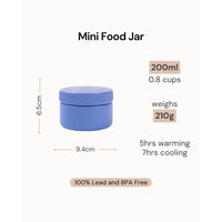 Montii Food Jar 200ml - Food Jar that fits into BBox Lunchbox NZ