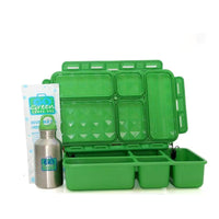 Go Green Lunchset Jurassic Party Green Box Go Green lunchbox