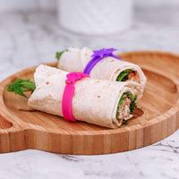 Lunch Punch Wrap Bands 5 Pack - Pink Lunch Punch Food Sticks