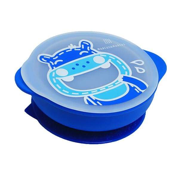 Marcus & Marcus Silicone Suction Bowl & Lid Blue Marcus & Marcus Silicone Bowl