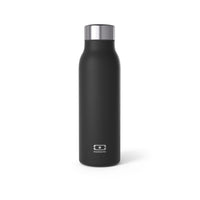 Monbento: Mb Genius Black 500ml Monbento Stainless Steel Water Bottle
