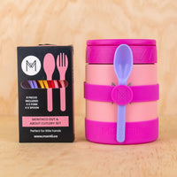 Montii Silicone Cutlery Band - Pomegranate Montii Co. Silicone Cutlery Band