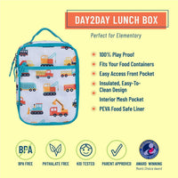 Wildkin Day2Day Insulated Lunchbag Modern Construction Wildkin Insulated Lunchbox
