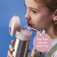 Insulated 500ml Stainless Steel Drink Bottle - Blush Crush