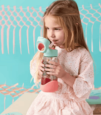 Large Kids Plastic Water Bottle with Straw by Bbox 600ml - Little Mermaid