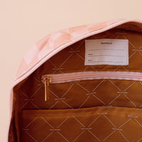 Fox and Fallow Peach Check Backpack - Fox & Fallow Kids Backpacks NZ