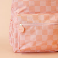 Fox and Fallow Peach Check Backpack - Fox & Fallow Kids Backpacks NZ