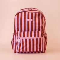 Fox & Fallow Burgundy Stripe Backpack - Fox and Fallow School Bags NZ