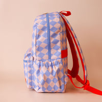 Kids Backpack - Blue Diamonds