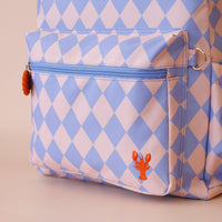 Kids Backpack - Blue Diamonds