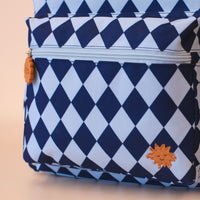 Kids Backpack - Navy Diamonds