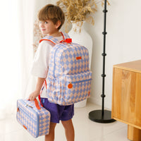 Kids Backpack - Blue Diamonds