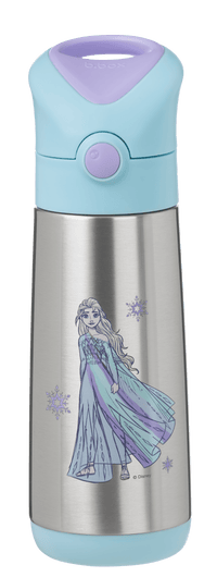 Children's water bottle with Elsa from Frozen design on a white background - BBox Frozen Insulated Drink Bottle