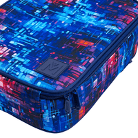Montii Cosmos school lunch bag showing water-resistant fabric and YKK zippers