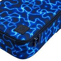 MontiiCo High Voltage lunch bag showing durable fabric and YKK zippers