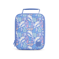 Large Insulated Lunch bag for Keeping Food Cool by Montii Co - Dolphin Dream