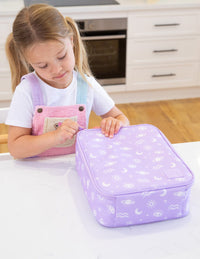 Large Insulated Lunch bag for Keeping Food Cool by Montii Co - Cosmic Bloom