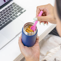 Dishwasher Safe Insulated Snack Pot - 260ml - Navy