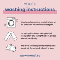 Washing Instructions for Montii Insulated Lunch bags