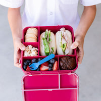 Montii Crimson Bento Plus Lunchbox NZ - Montii Lunch Boxes