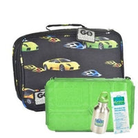 Go Green Lunchset Fast Flames Green Box Go Green lunchbox