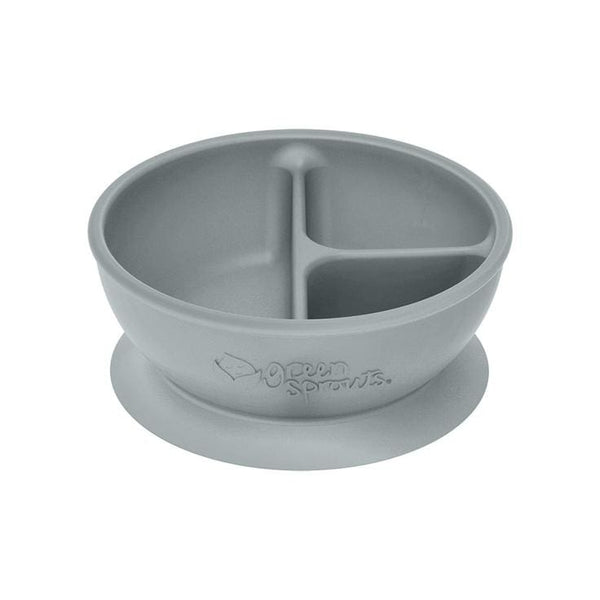 Green Sprouts Silicone Learning Bowl Grey Green Sprouts Silicone Bowl