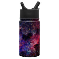 Summit Kids Insulated Stainless Steel Water Bottle with Straw Lid 14oz (400ml) Nebula Simple Modern Stainless Steel Water Bottle