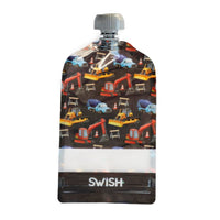 Swish Reusable Food Pouches - Swish Construction Pack of Reusable Yoghurt Pouches NZ