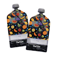 Fruit design of Swish Reusable Food Pouches - Food Pouches NZ