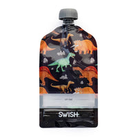 Swish Reusable Food Pouch - Dinosaur Design - Food Pouch NZ
