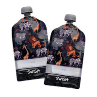 Animals theme design of Swish Reusable Food Pouches - Reusable Food Pouches NZ