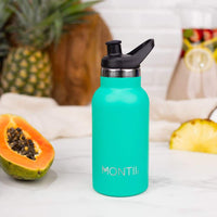 Montii Co Mini Insulated Drink Bottle 350ml Kiwi Montii Stainless Steel Water Bottle