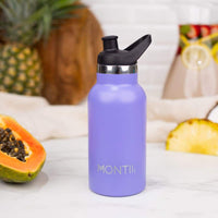 Montii Co Mini Insulated Drink Bottle 350ml Grape Montii Stainless Steel Water Bottle