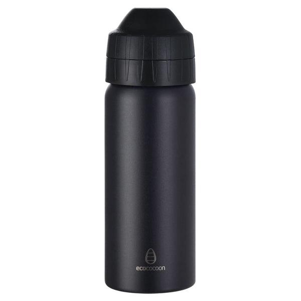 Ecococoon Leak-Proof Drink Bottle - 500ml - Black Onyx Ecococoon Stainless Steel Water Bottle