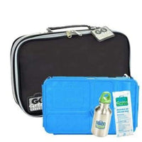 Go Green Lunchset Black Stallion BLUE Box Go Green lunchbox