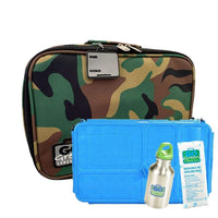 Go Green Lunchset Camo BLUE Box Go Green lunchbox