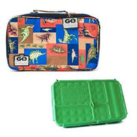 Go Green Lunchset Jurassic Party Green Box Go Green lunchbox