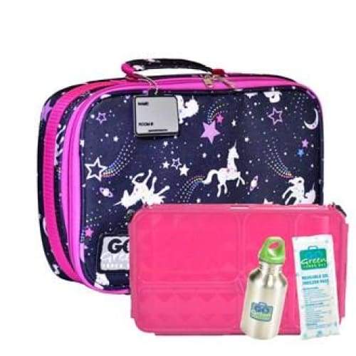 Go Green Lunchset Magical Sky Pink Box Go Green lunchbox