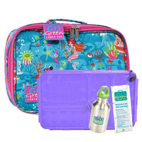 Go Green Lunchset Mermaid Paradise PURPLE Box Go Green lunchbox