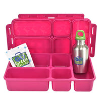 Go Green Lunchset Zig Zag PINK Box Go Green lunchbox