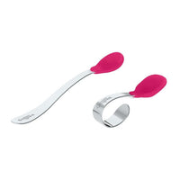 Green Sprouts Learning Spoon Set Pink Green Sprouts Cutlery