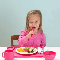 Green Sprouts Silicone Feeding Bowl Pink Green Sprouts Silicone Bowl