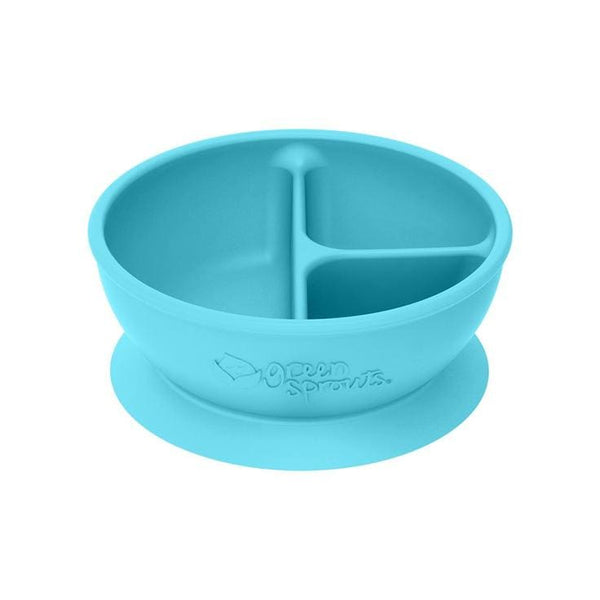 Green Sprouts Silicone Learning Bowl Aqua Green Sprouts Silicone Bowl