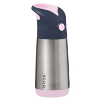 B.Box Insulated Drink Bottle Indigo Rose B.Box Stainless Steel Water Bottle