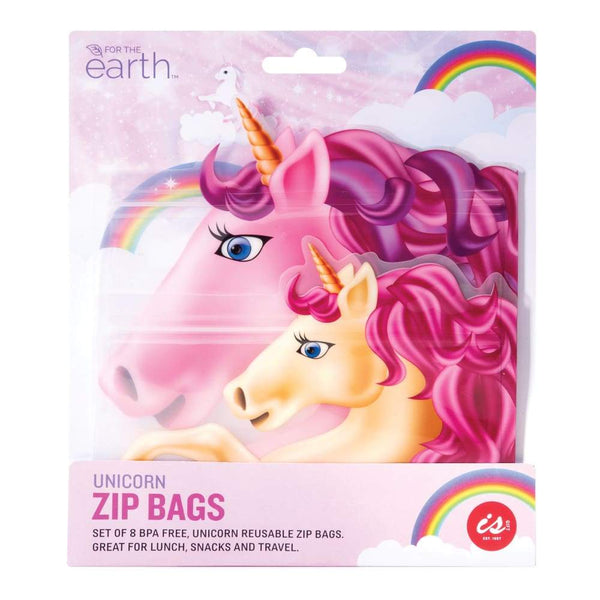 IS Gift Reusable Zip Lock Bags (Set of 8) - Unicorns IS Gift Reusable Bags