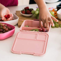 LEAKPROOF BENTO LUNCH BOX - 4 COMPARTMENTS - PINK - LEOPARD –