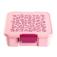 LEAKPROOF BENTO LUNCH BOX - 4 COMPARTMENTS - PINK - LEOPARD –